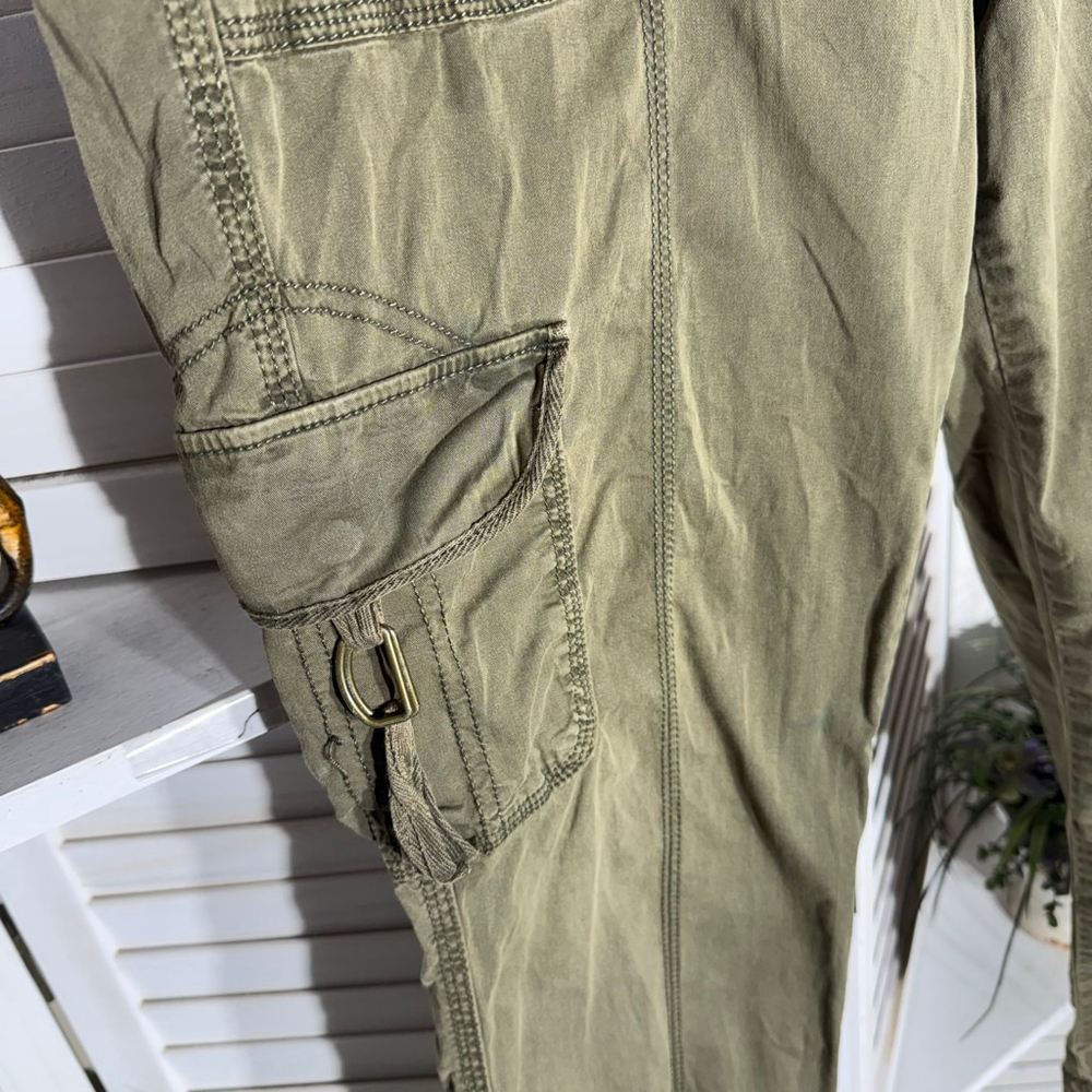 Sonoma vintage Y2K cargo pants military green sz 10 - Picture 13 of 14